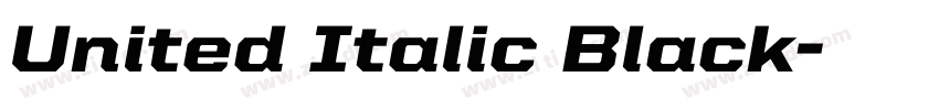 United Italic Black字体转换